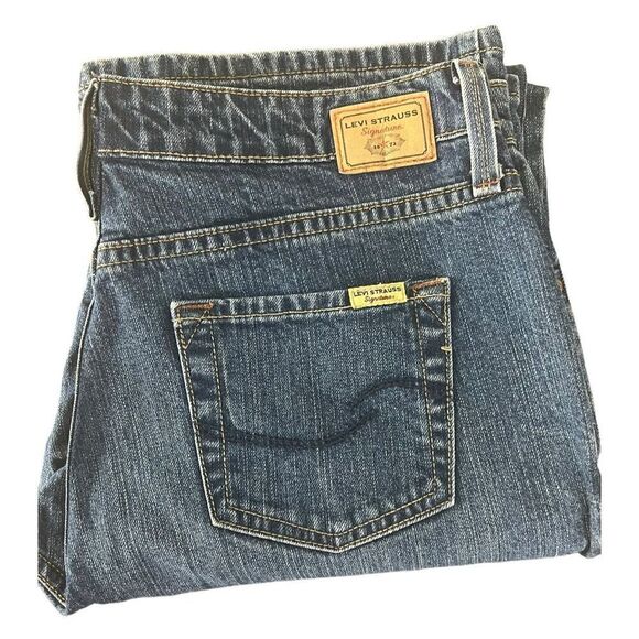 Levi’s Signature Mid Rise Bootcut‎ Jeans 12 Long Tall - Picture 6 of 9